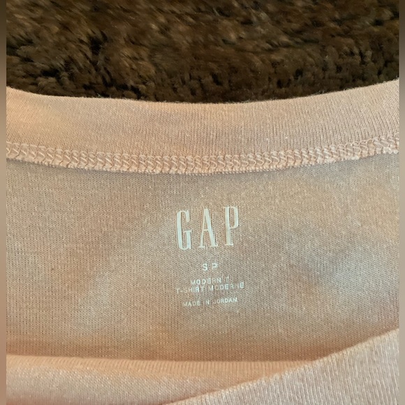 GAP Modern Boatneck T-Shirt Long Sleeve (S) Ballet Pink - Picture 6 of 11